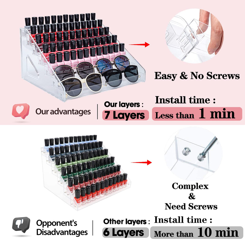 ALUYUYO organiseur lunettes: rangement propre et pratique.