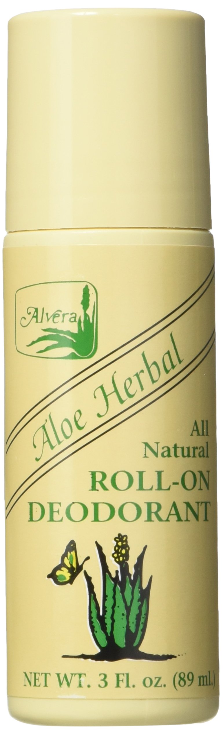 Alvera Deod Aloe Herb, bouteille, fraîcheur longue durée et soin doux pour la peau