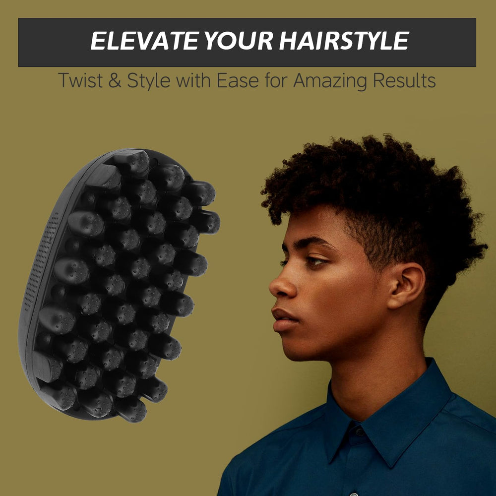 AMAKO Twist King Eponge douceur-cheveux: doux sur cuir chevelu et mèches sensibles