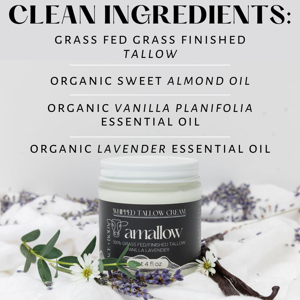 Amallow flacon pompe en verre, soin naturel hydratant pour peau sensible.