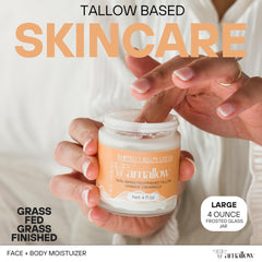 Texture mousseuse d'Amallow avec une teinte orange crème