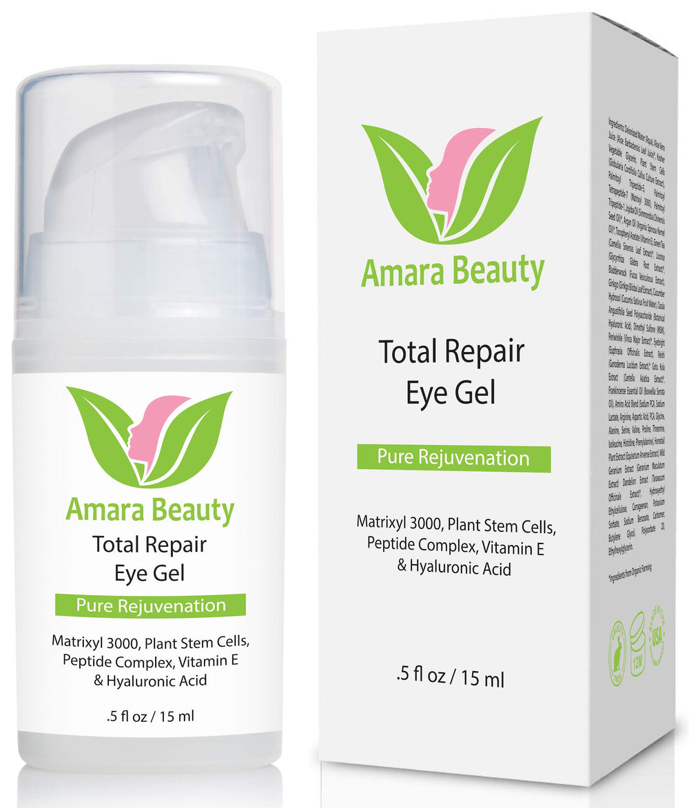 Amara Beauty Gel Contour Yeux – bocal montrant texture légère prête à l’application.