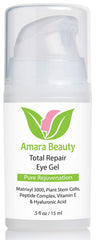 Amara Beauty Gel Contour Yeux – ingrédients peptides pour raffermir et revitaliser.