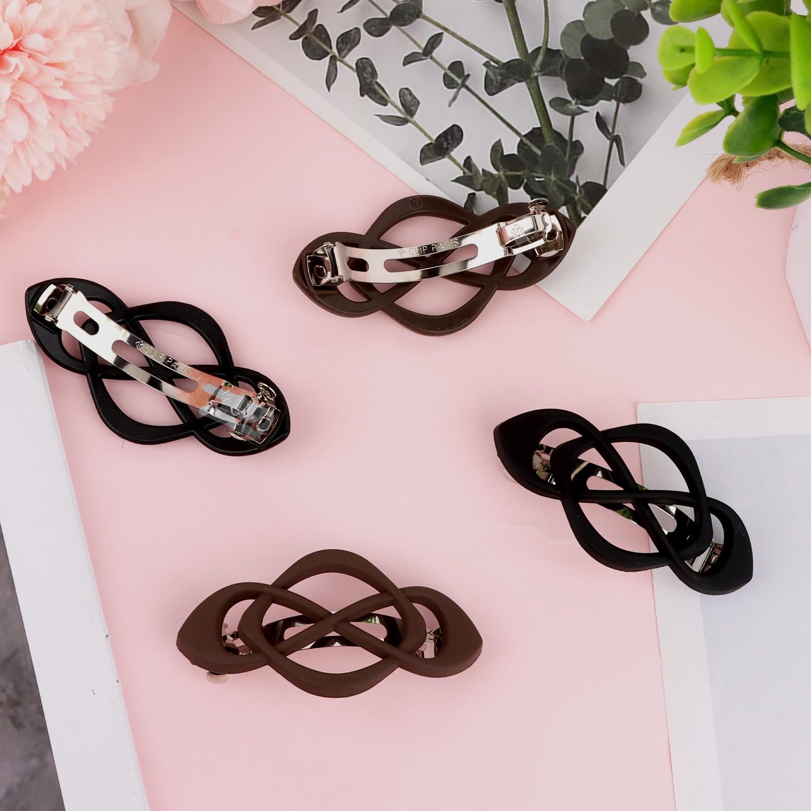 Barrettes Amariver usage quotidien, parfait pour bureau, école et sorties.