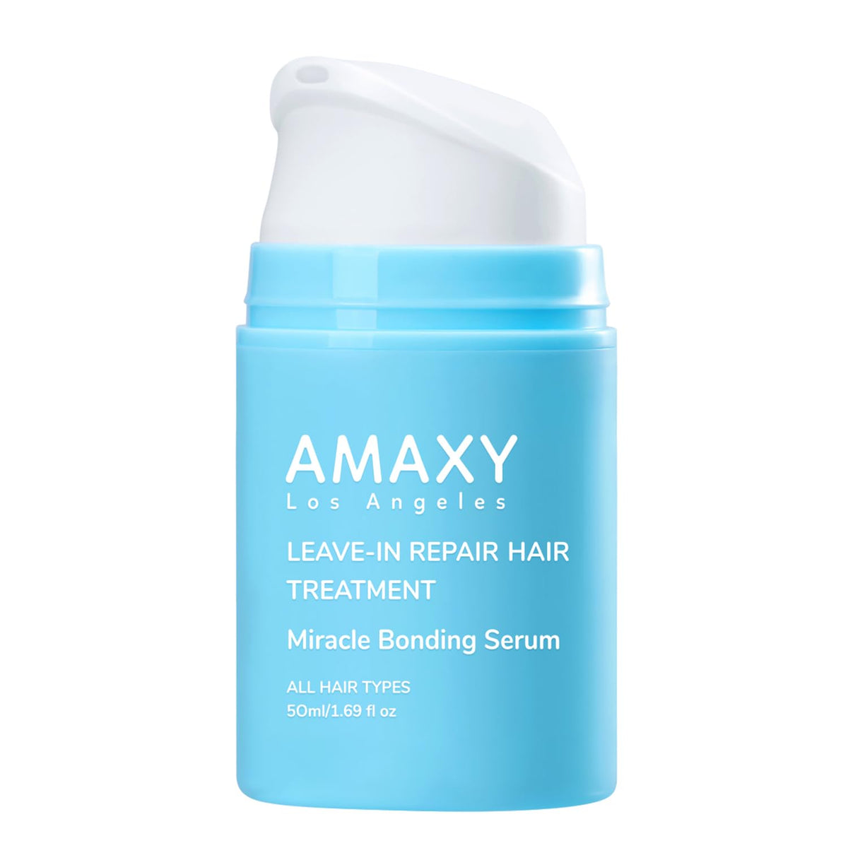 AMAXY Miracle Bonding Serum – bouteille prête à l’emploi pour réparer rapidement les cheveux endommagés.