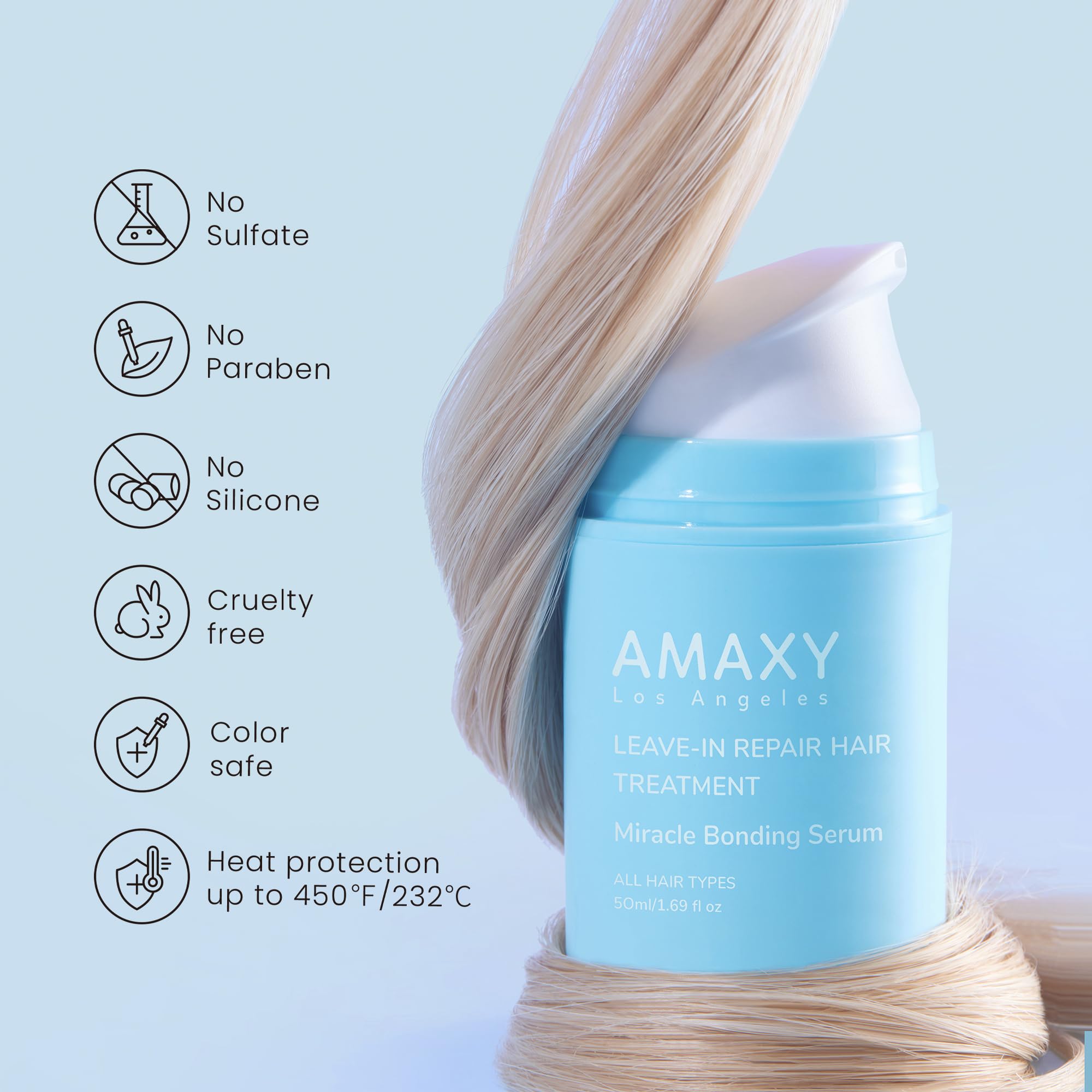 Formule adaptée à tous les types et textures sans sulfates.