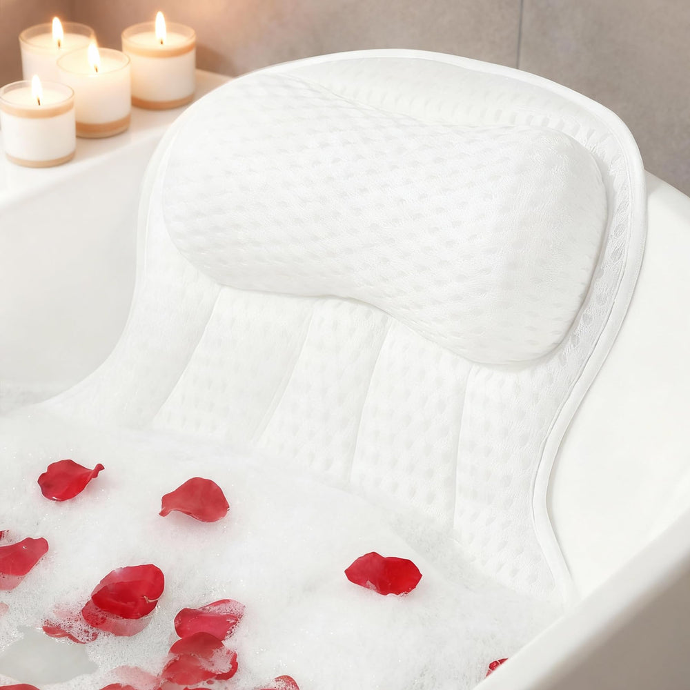 AmazeFan oreiller-bain-luxe-4d-air-mesh, confort et ventilation pendant le bain