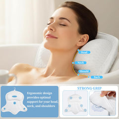 AmazeFan oreiller-bain-ventouses-anti-glisse, adhérence fiable