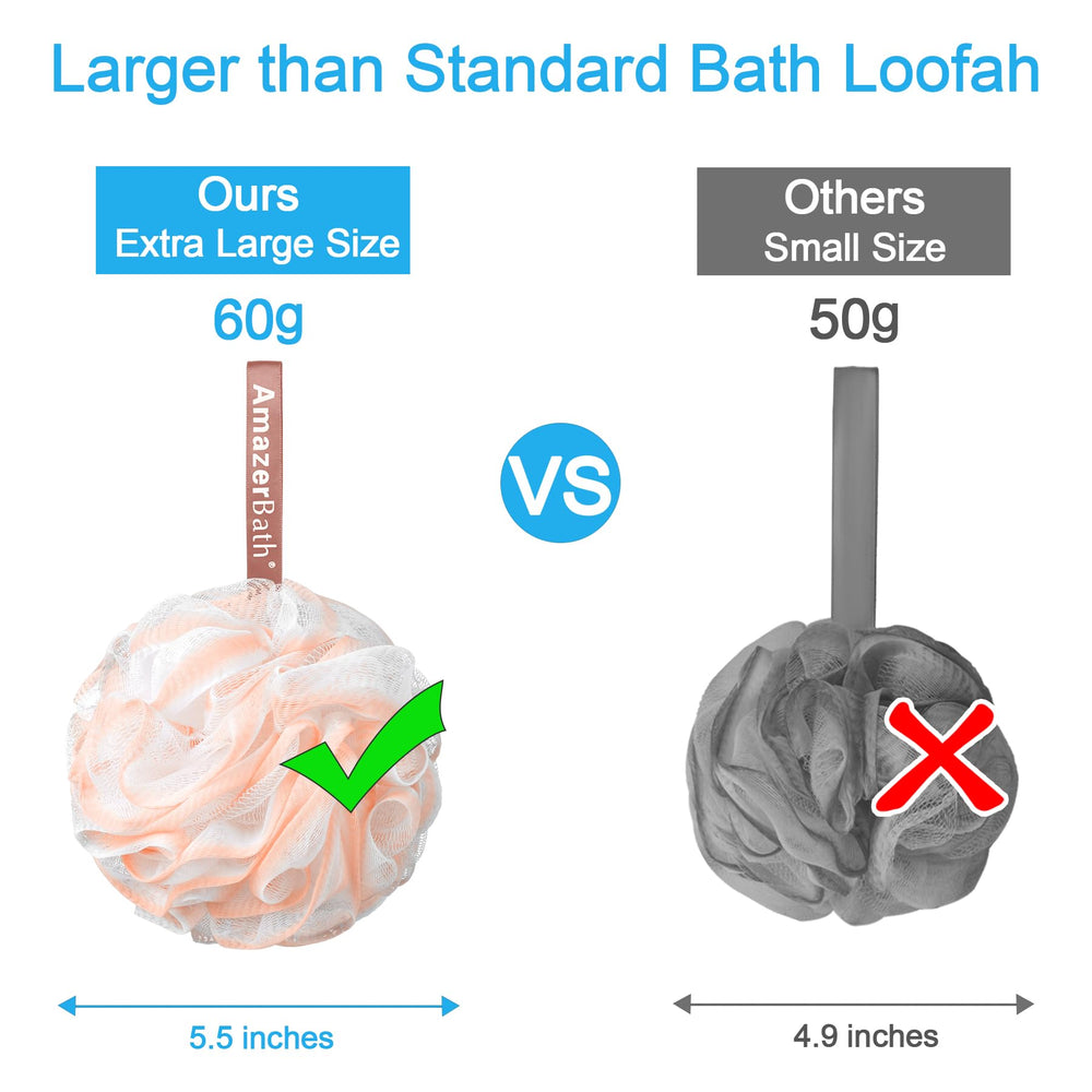Réseau maillé dense de l’éponge AmazerBath douceur bain
