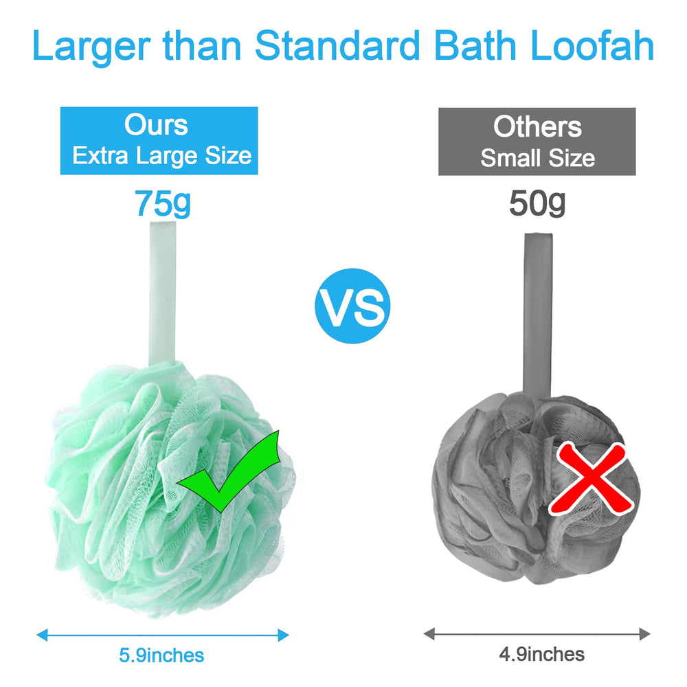 Éponge AmazerBath luffa, nœud renforcé pour une longévité accrue.