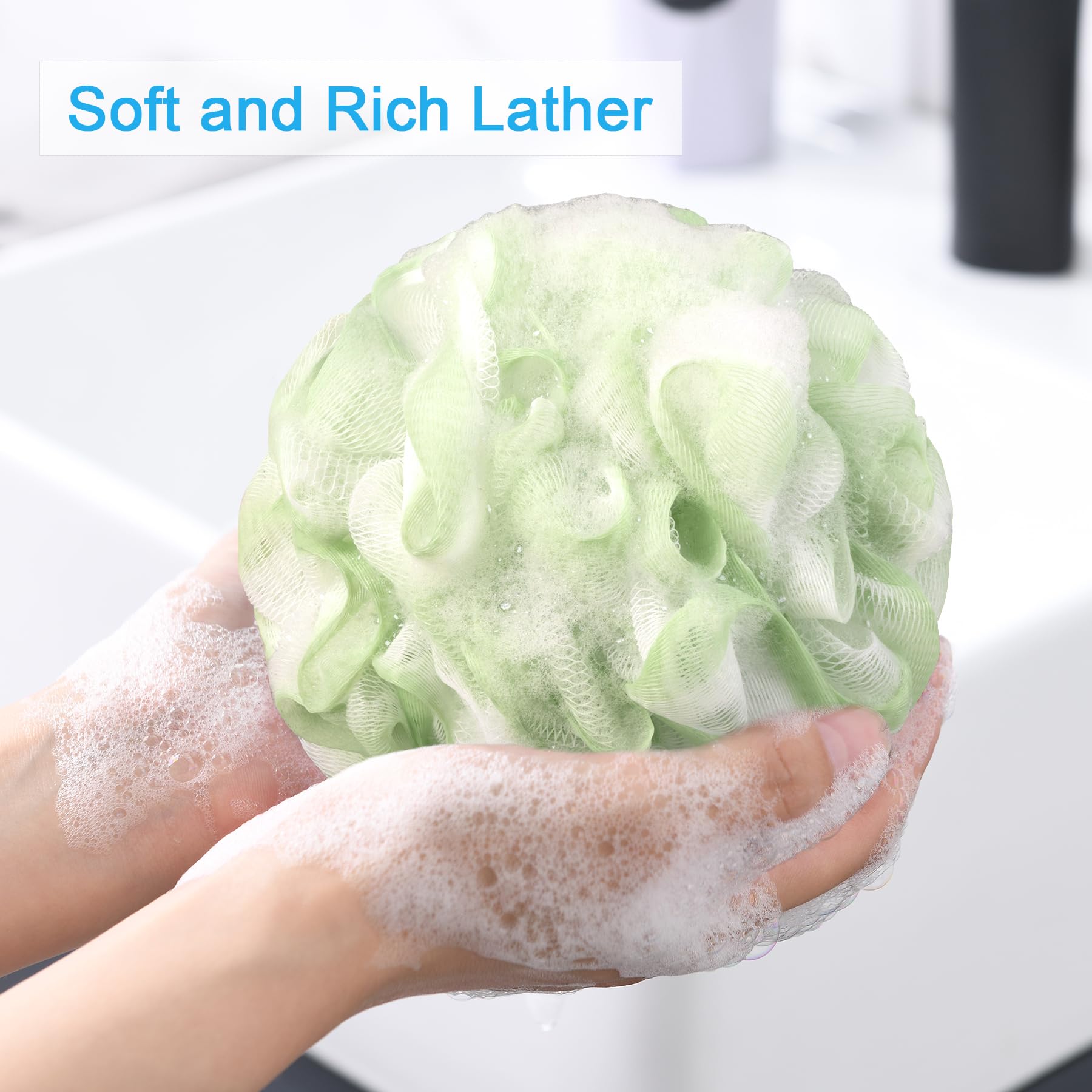 AmazerBath éponge-luffa renforcement noeud solidité améliorée