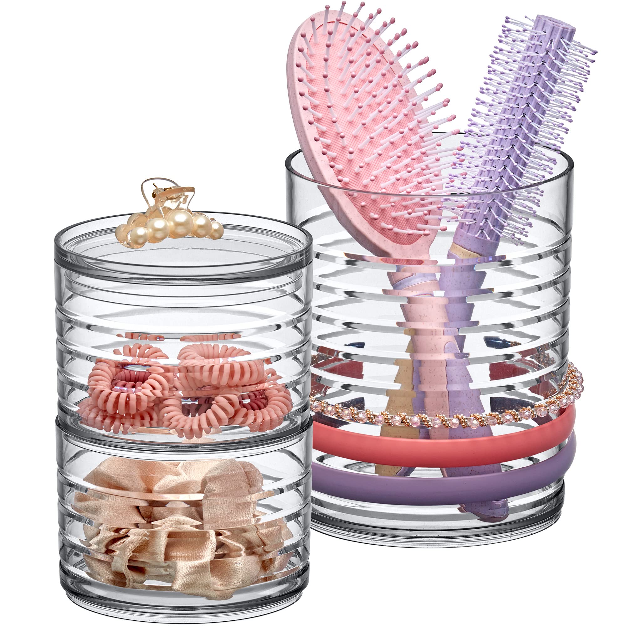 Amazing Abby Intrigue – Organisateur bandeaux en acrylique clair facilitant le choix.