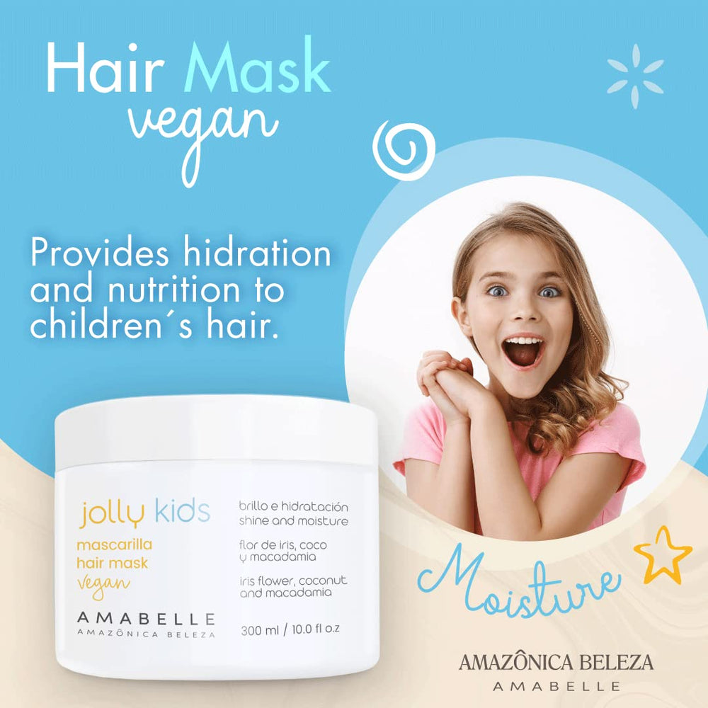 Texture crème riche du masque Jolly Kids, pour des longueurs nourries.