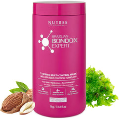 Amazonliss Bondox Expert Masque Thermique, bouteille, améliore l'élasticité et la douceur.