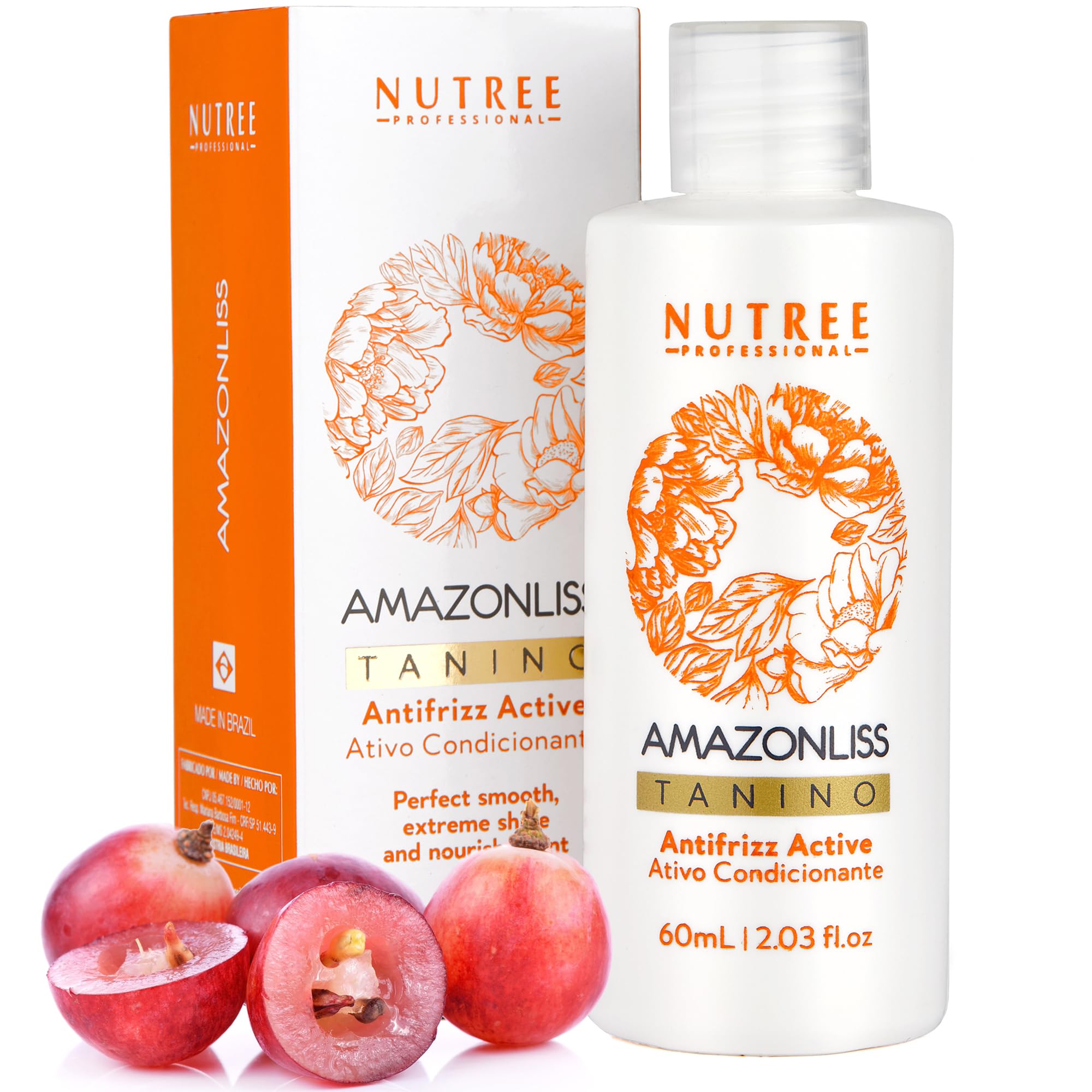 Bouteille Tanino Amazonliss prête pour le lissage et l'hydratation.