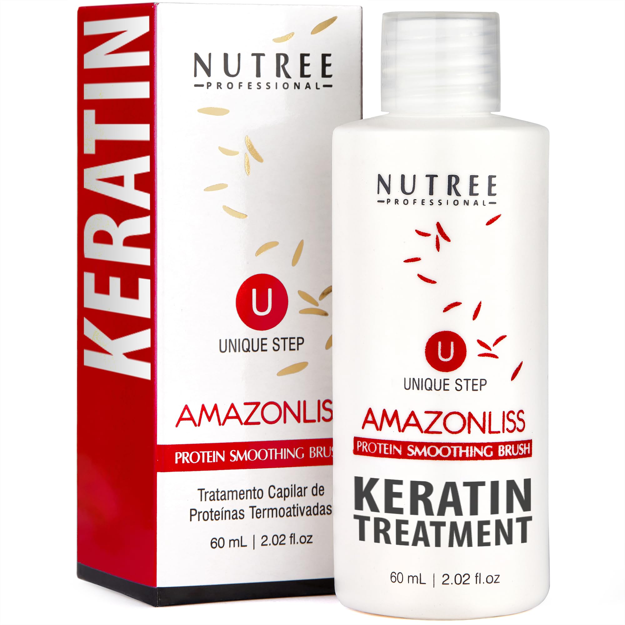 Amazonliss traitement keratine brasilien en une etape pour cheveux lisses