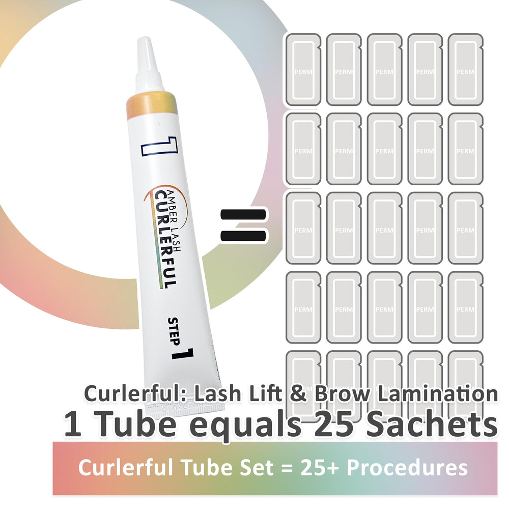 Amber Lash Curlerful boîte d’emballage pro, prêt à l’emploi.