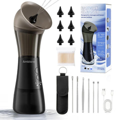 AMBIORA lave-oreilles avec réservoir intégré, nettoyage pratique.