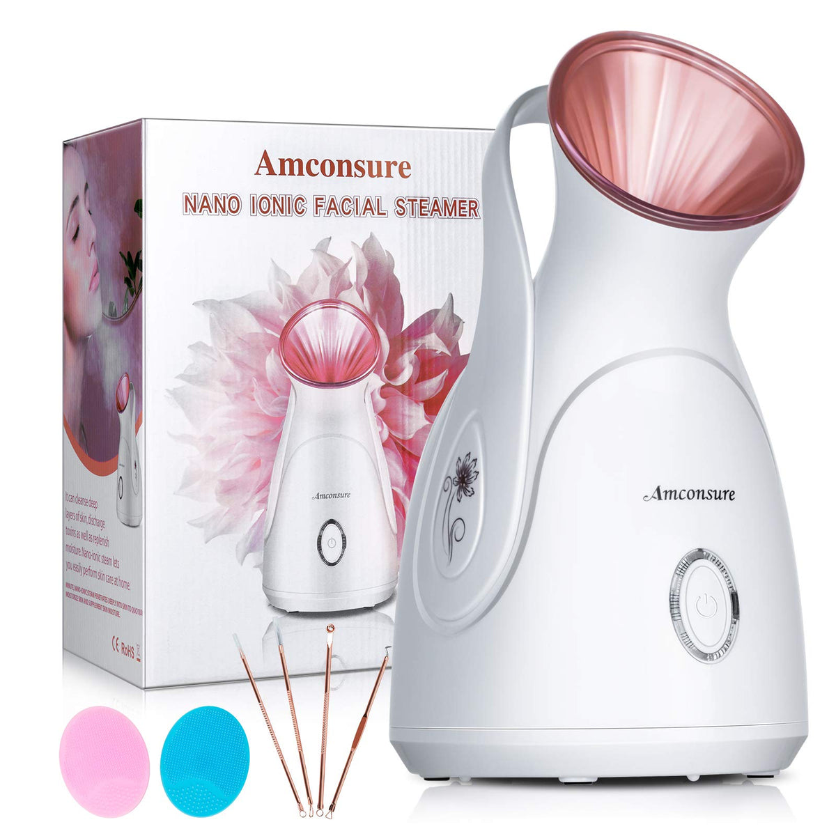 Amconsure Vapeur Visage 100 ml offre une chaleur douce et agréable pour la peau.
