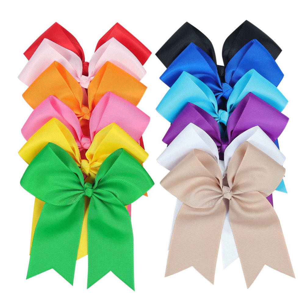 AMYDECOR Noeud pompon 5 pouces sur ruban grosgrain, idéal pour tenues festives.
