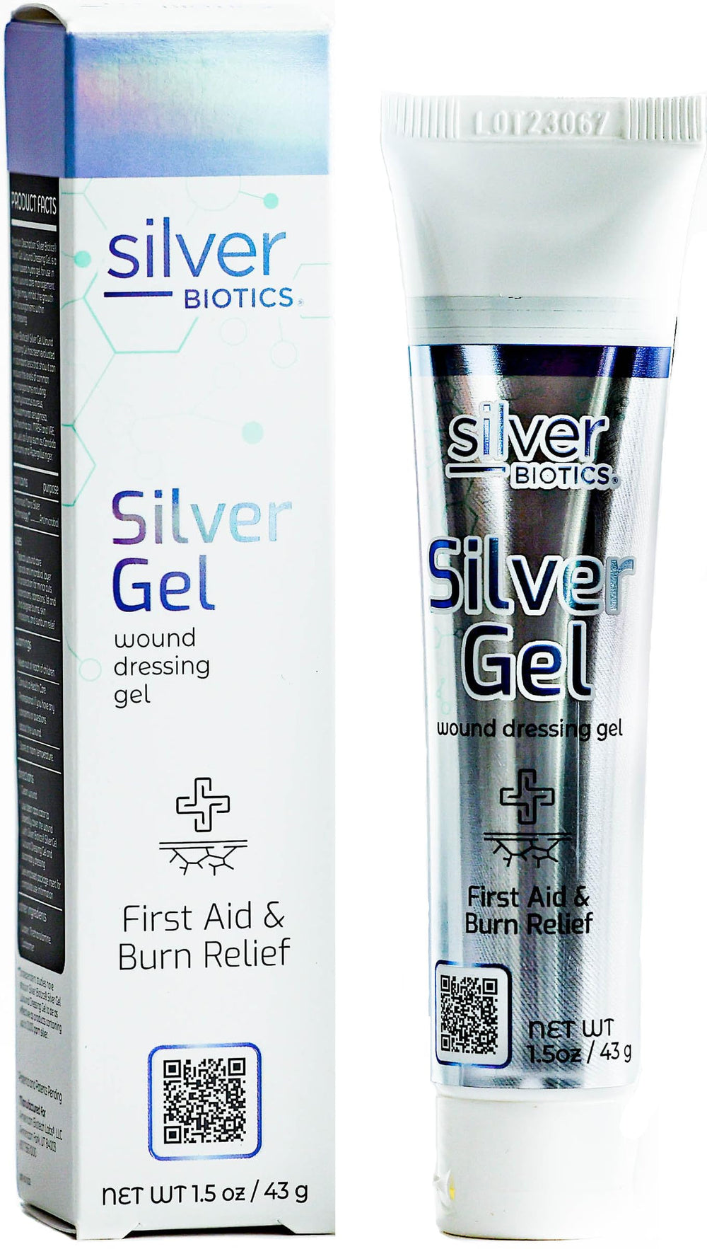 Gel Silver Biotics en flacon, pratique pour l’application ciblée sur la peau.