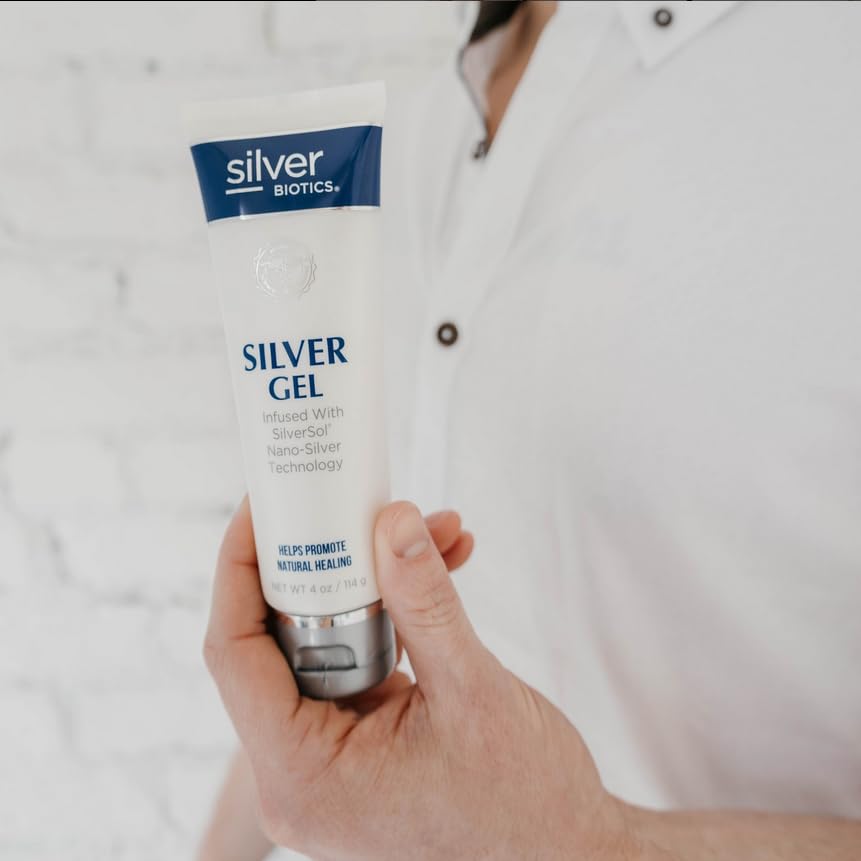 American Biotech Labs Silver Biotics Gel contient argent nano actif.