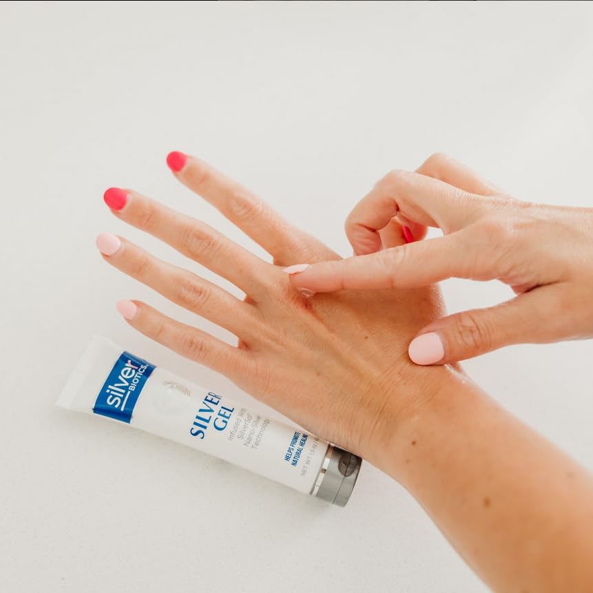 American Biotech Labs Silver Biotics Gel offre un refroidissement doux pour le confort.