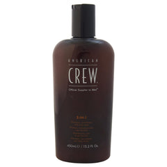 AMERICAN CREW 3-en-1: flacon-bouteille pour cheveux propres et peau douce.