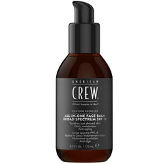 Baume visage American Crew dans sa bouteille, pratique pour un soin quotidien.