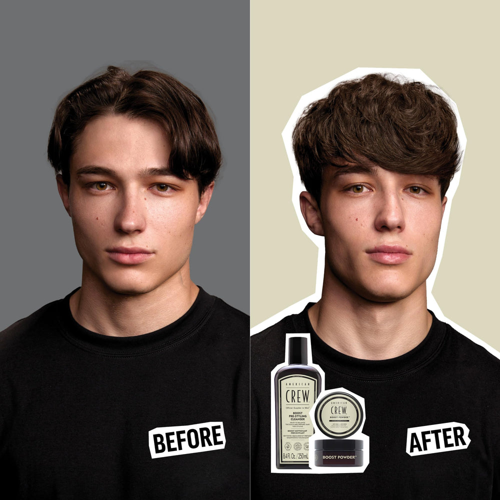 AMERICAN CREW Boost Shampoo, utilisation simple pour préparer le coiffage sans alourdir.