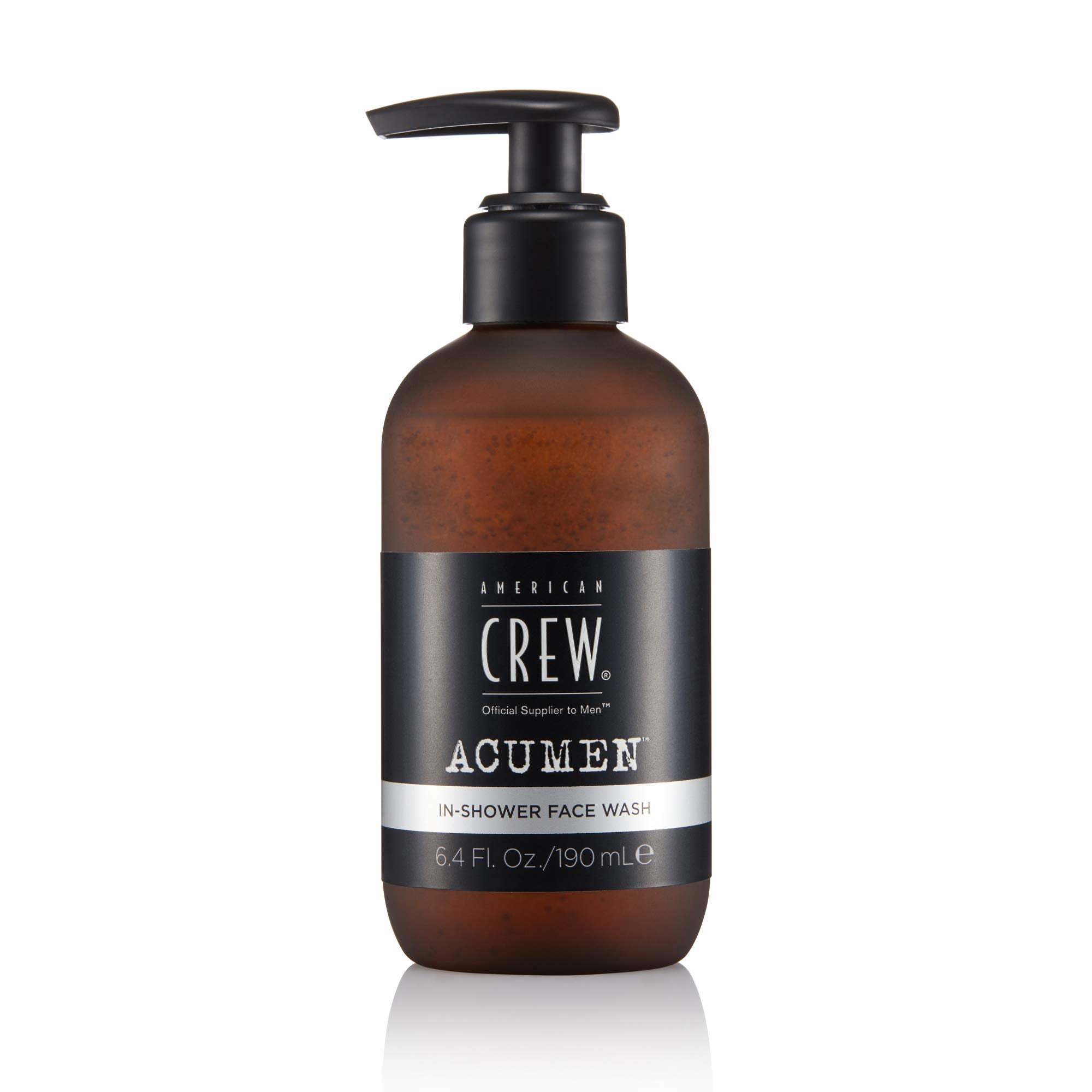AMERICAN CREW bouteille de nettoyant visage sous la douche, peau propre et fraîche.