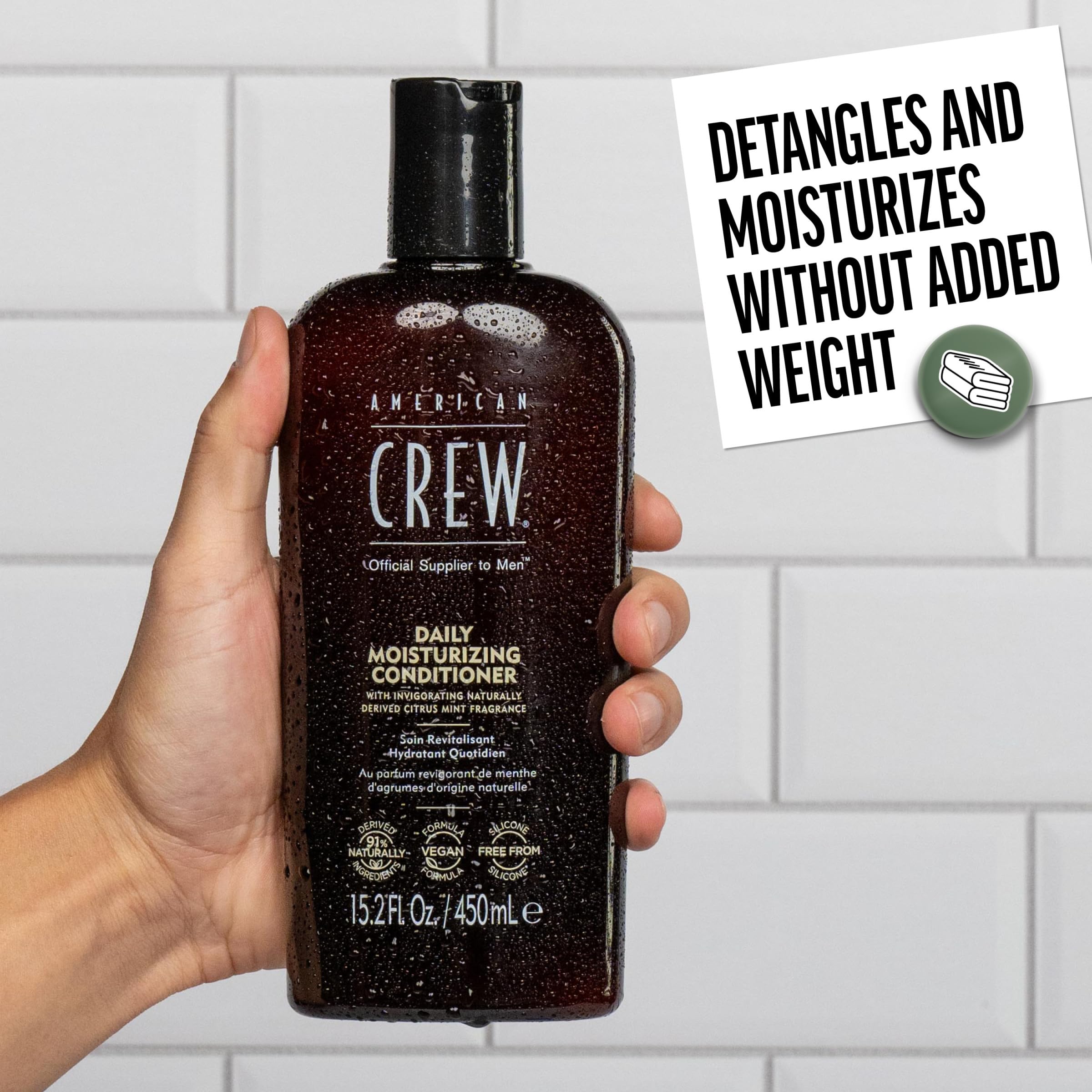 American Crew: texture-crème douce pour démêler et protéger les cheveux.