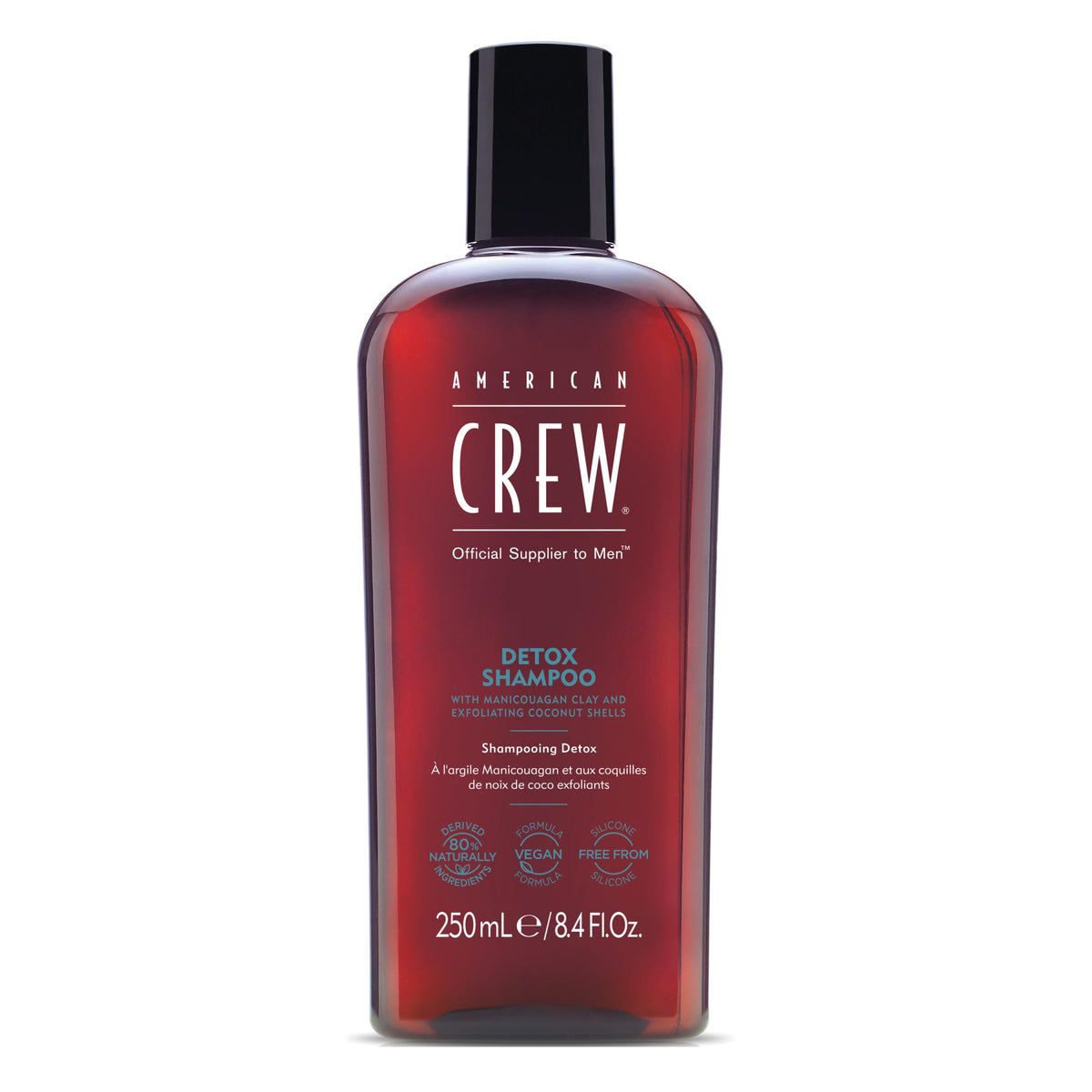 AMERICAN CREW Shampooing Detox bouteille prête à l’emploi et claire.