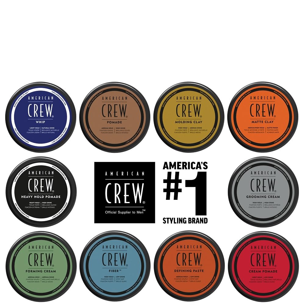 Application de American Crew Fibre sur cheveux pour un style durable.