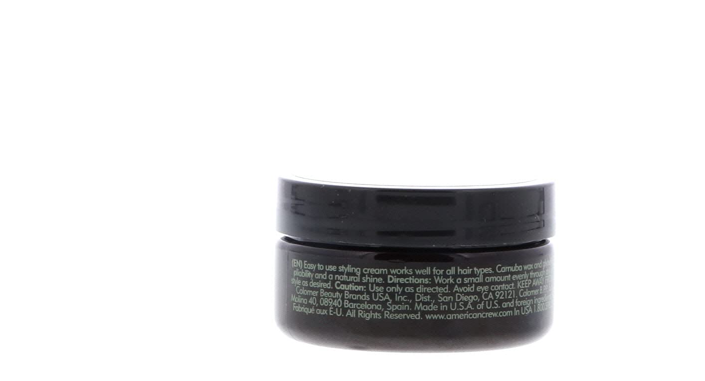 AMERICAN CREW Forming Cream, texture appliquée, résultat coiffure nette et naturelle.