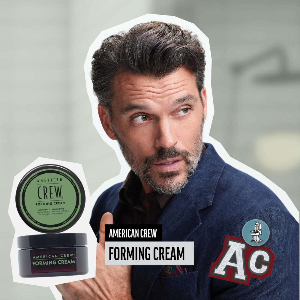 Texture moyenne de American Crew Forming Cream pour une coiffure naturelle