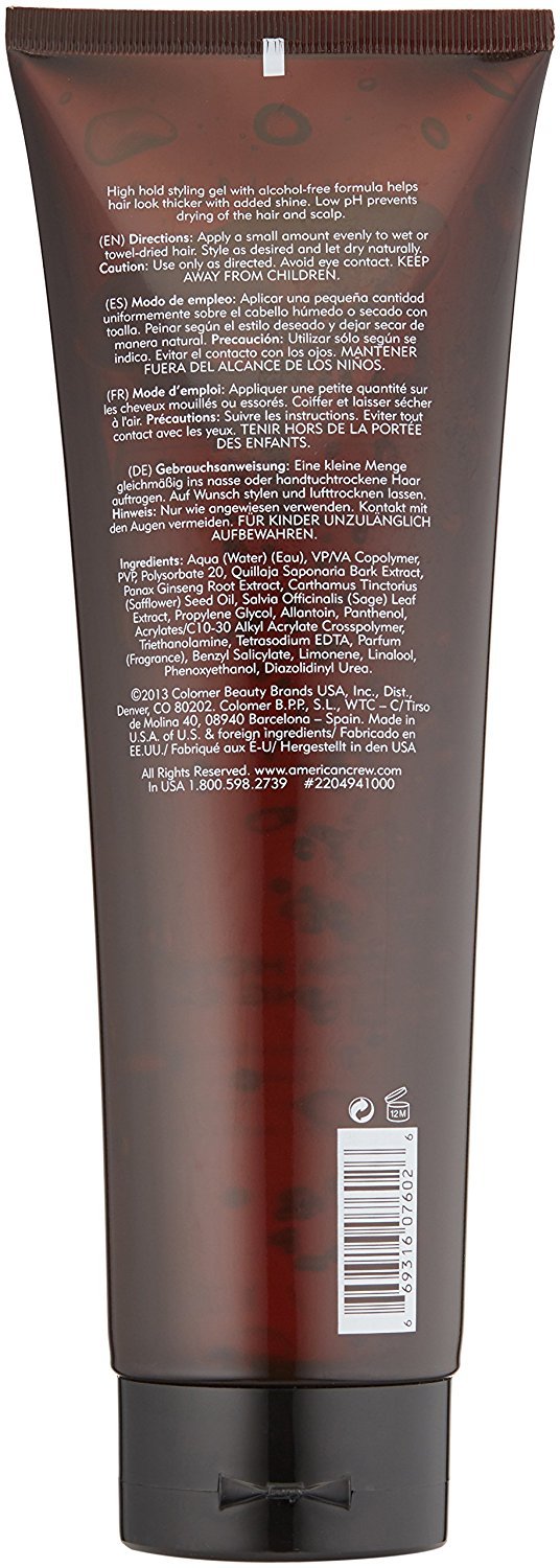 AMERICAN CREW: brillance durable et cheveux visiblement plus épais après application.