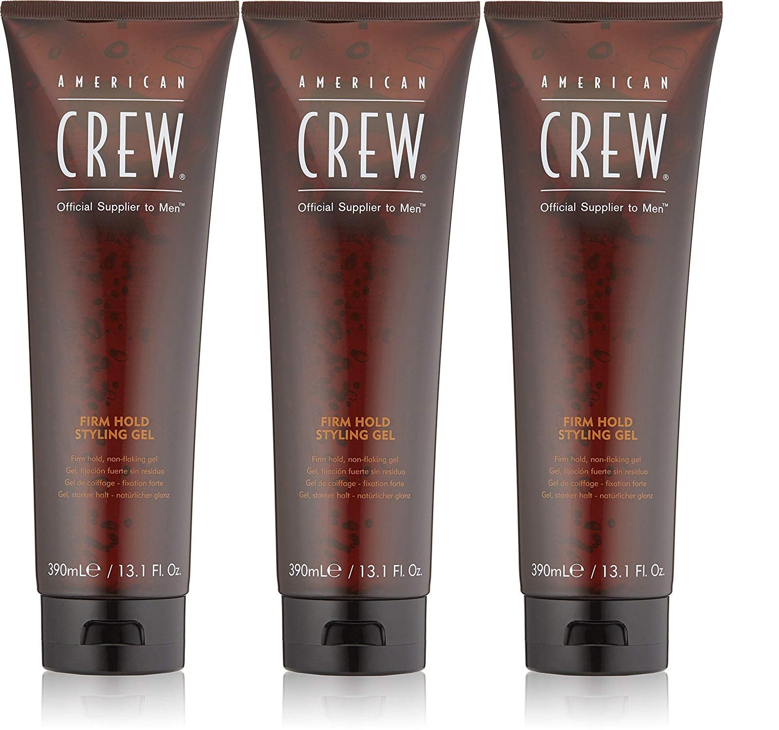 Gel coiffant AMERICAN CREW, fermeté élevée, prise en main facile et maintien fiable.