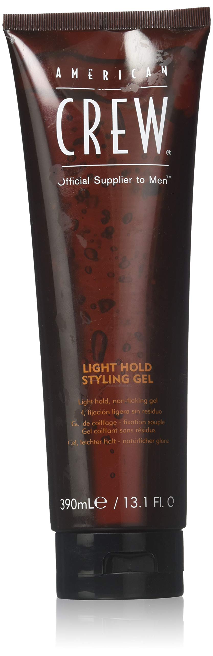 AMERICAN CREW gel-coiffant léger sur tube, protection thermique lors du séchage et tenue naturelle.