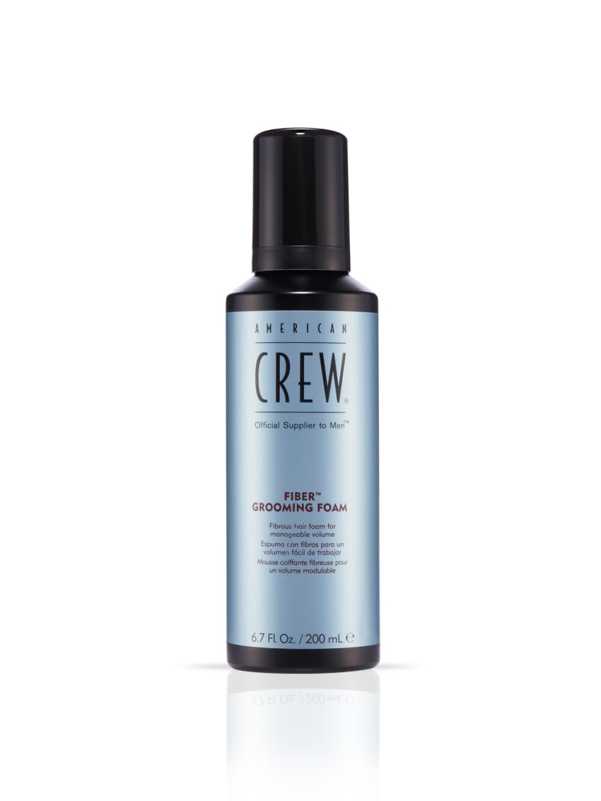 AMERICAN CREW Fibre Coiffage Mousse: tenue moyenne et brillance naturelle pour cheveux mi-longs