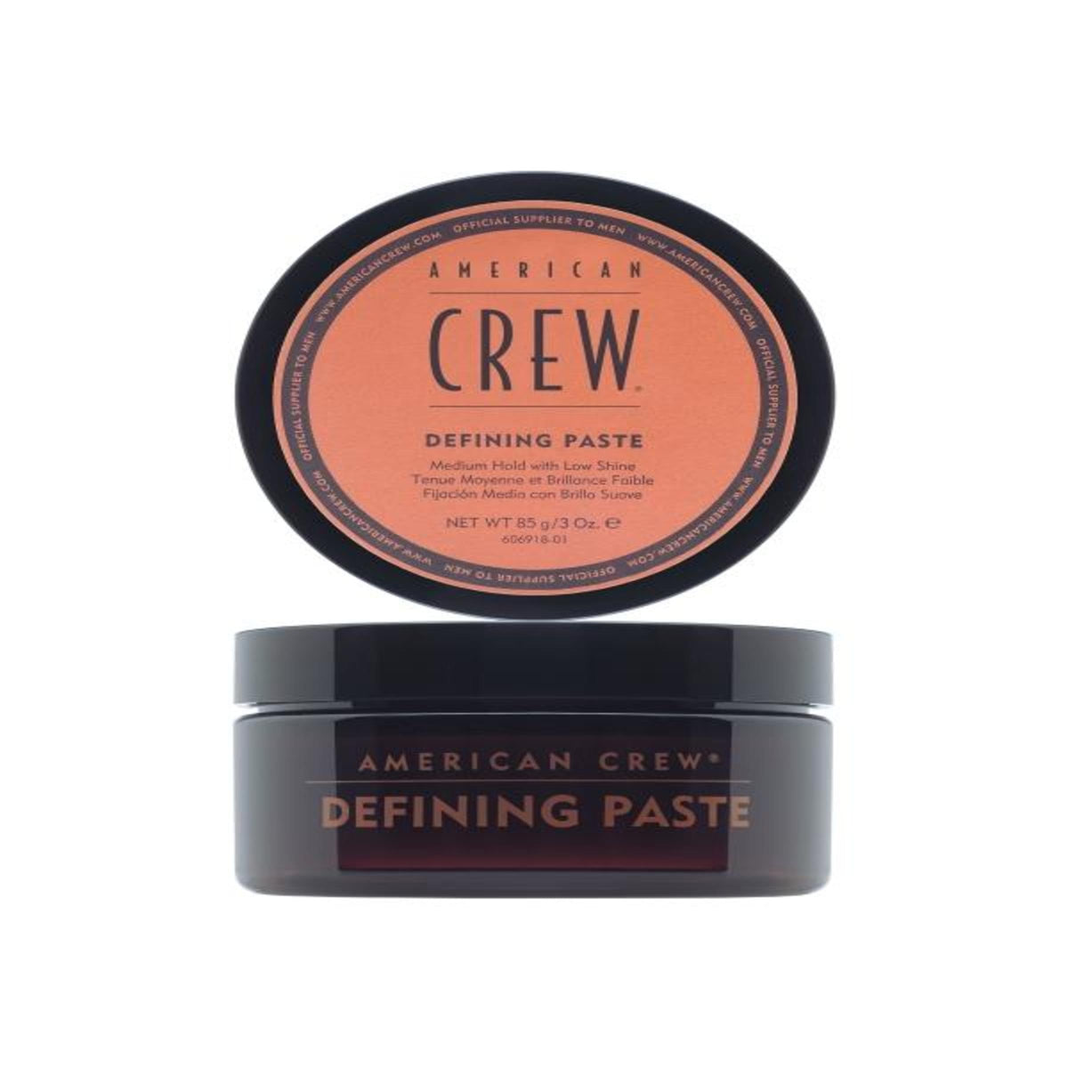 Pâte definissante American Crew pour cheveux, texture moyenne et fini peu brillant pour un style naturel