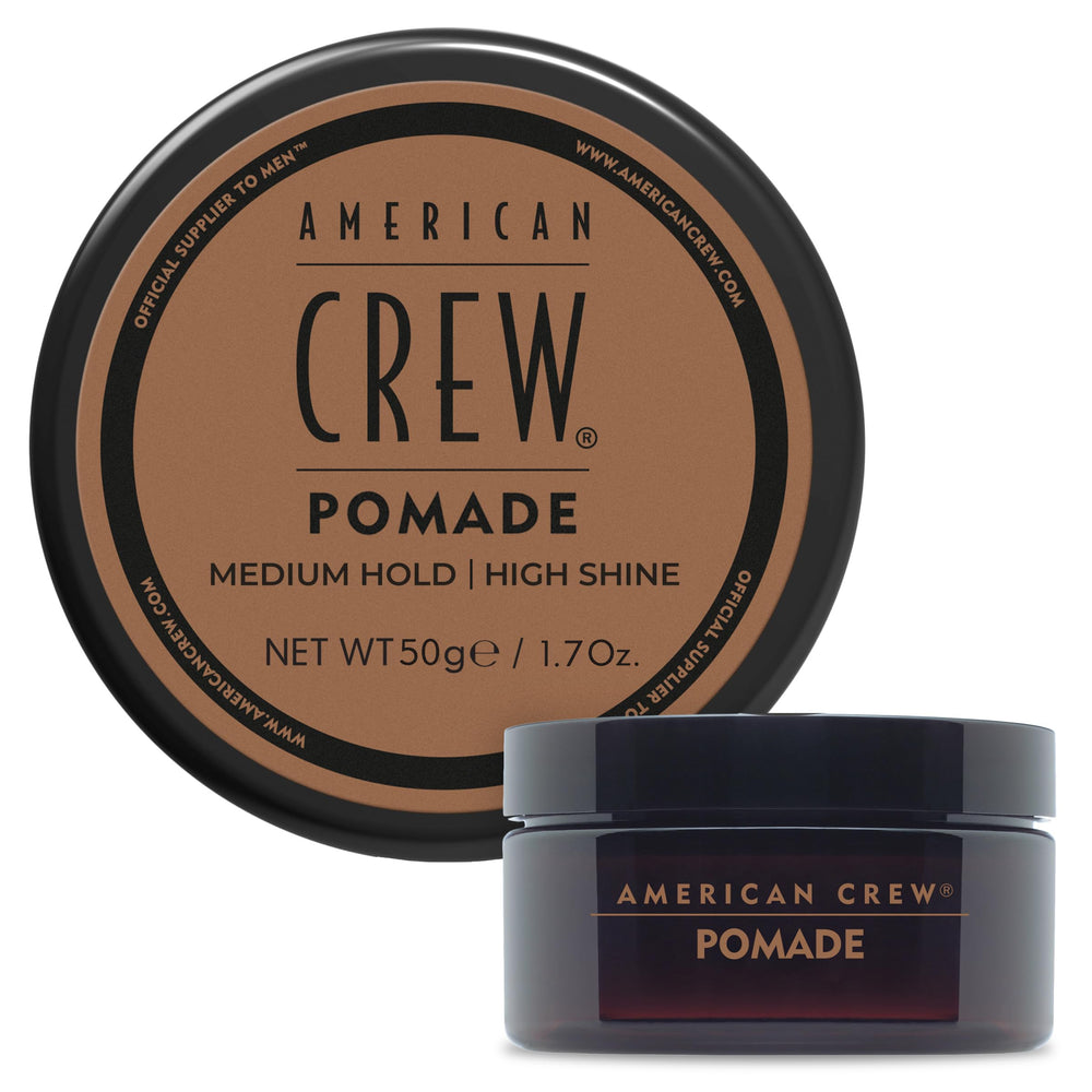 Pommade coiffante AMERICAN CREW – format voyage et brillance nette.
