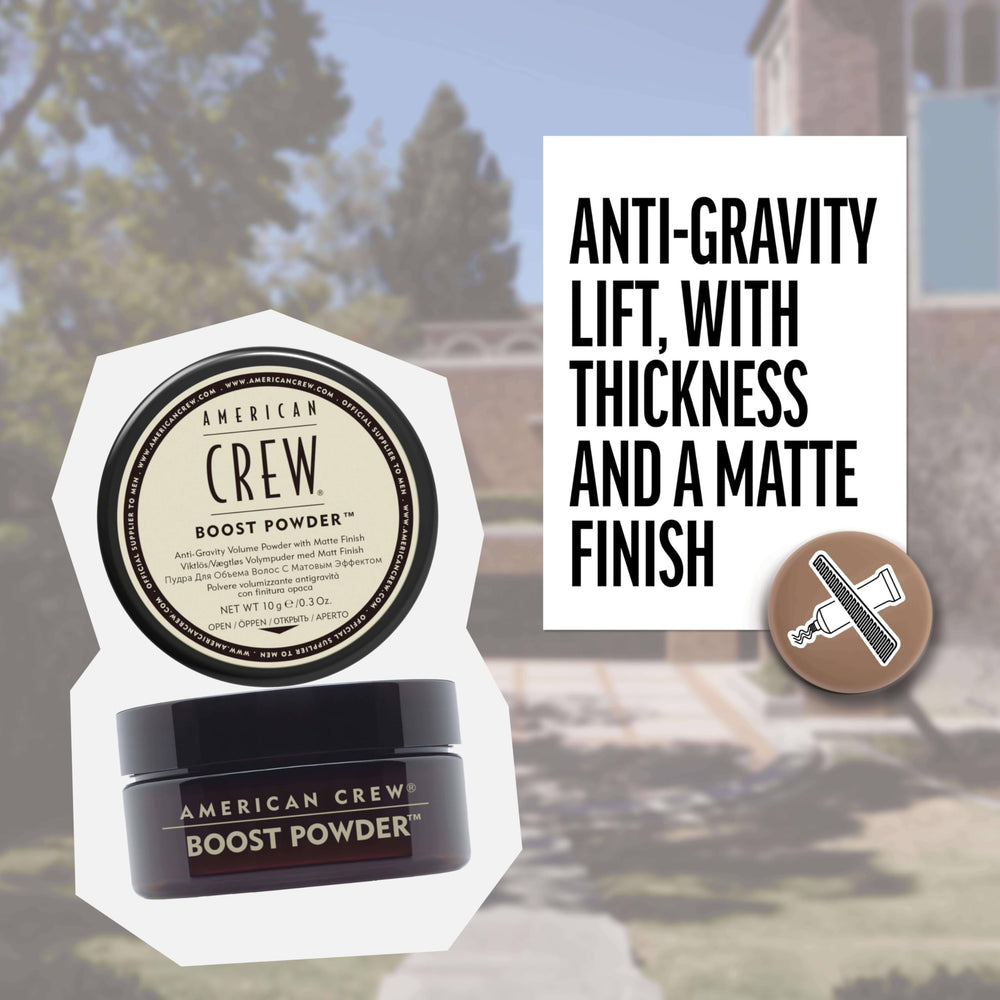 Texture légère pour un style dramatique et structuré avec la poudre Boost.