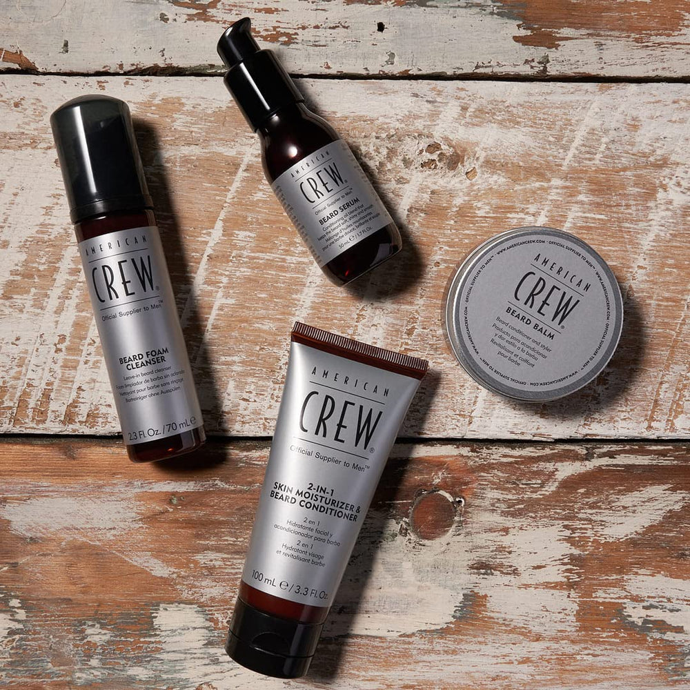 Flacon AMERICAN CREW de 50 ml – soin rapide et efficace pour barbe bien entretenue.
