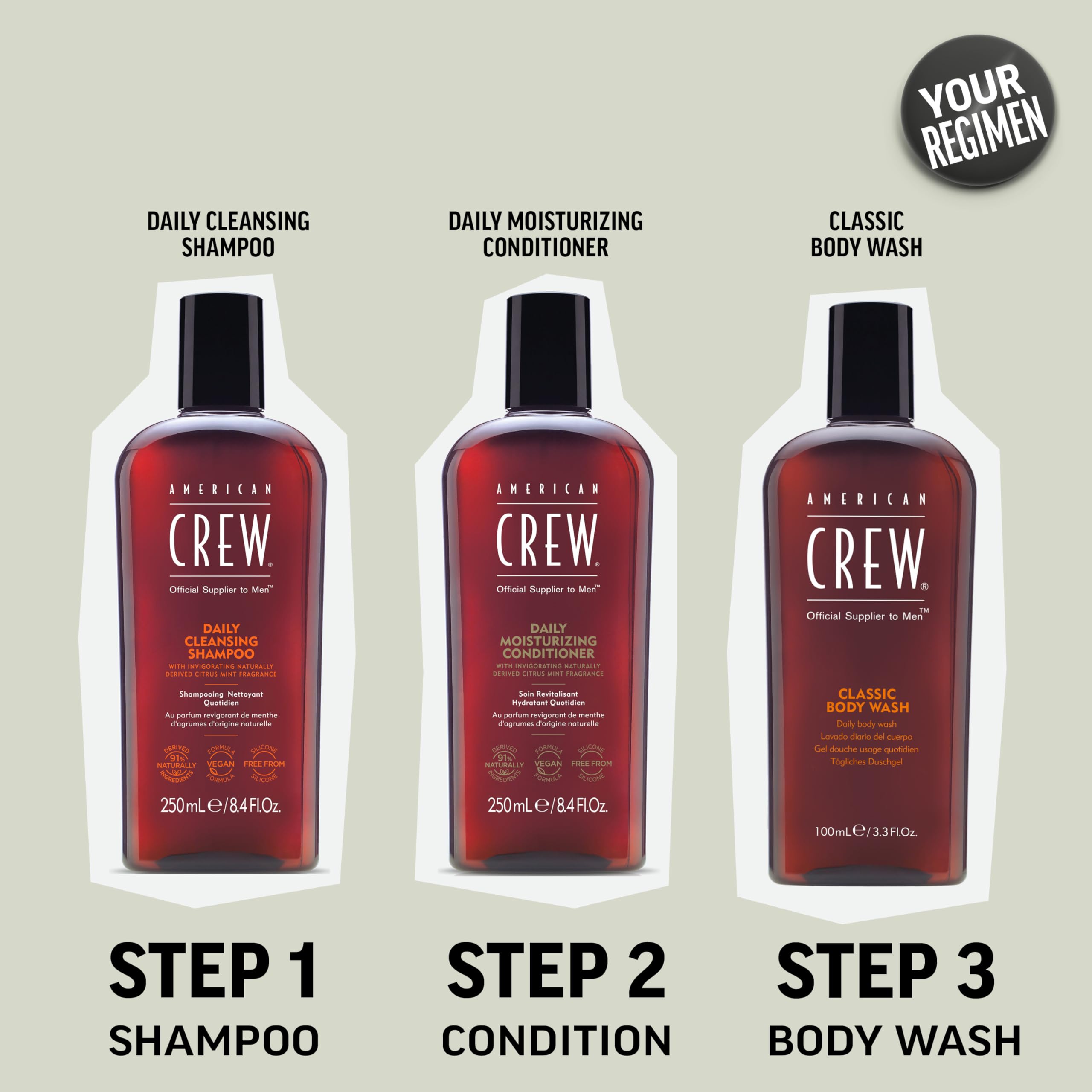Parfum citron-menthe du shampoing, sensation rafraîchissante à chaque utilisation.