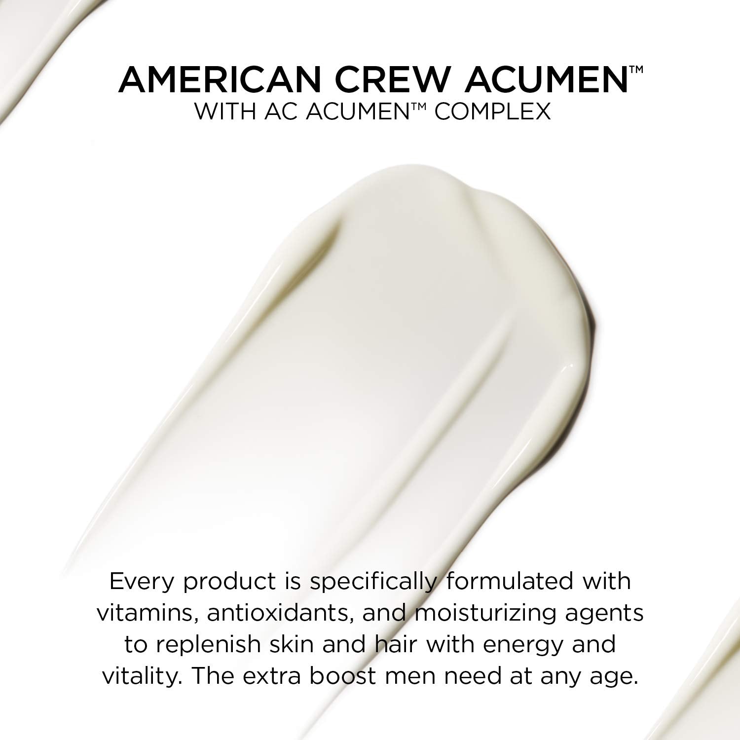 AMERICAN CREW vitamines et antioxydants hydratants pour la peau.