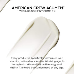 AMERICAN CREW vitamines et antioxydants hydratants pour la peau.