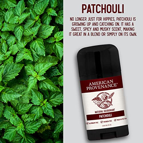 Patchouli déodorant American Provenance, application rapide et homogène.
