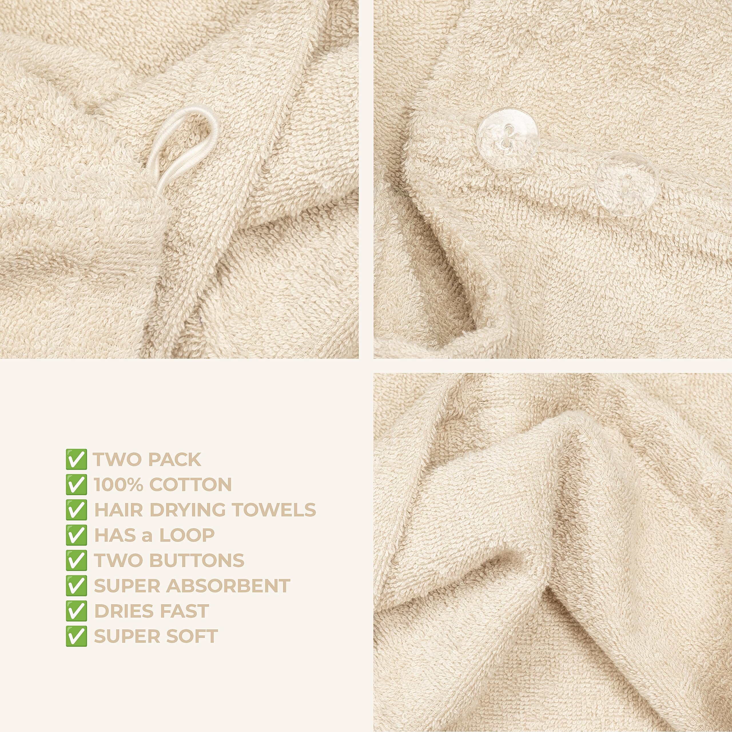 American Soft Linen 2-pack serviettes coton, solution pratique pour les matins pressés.