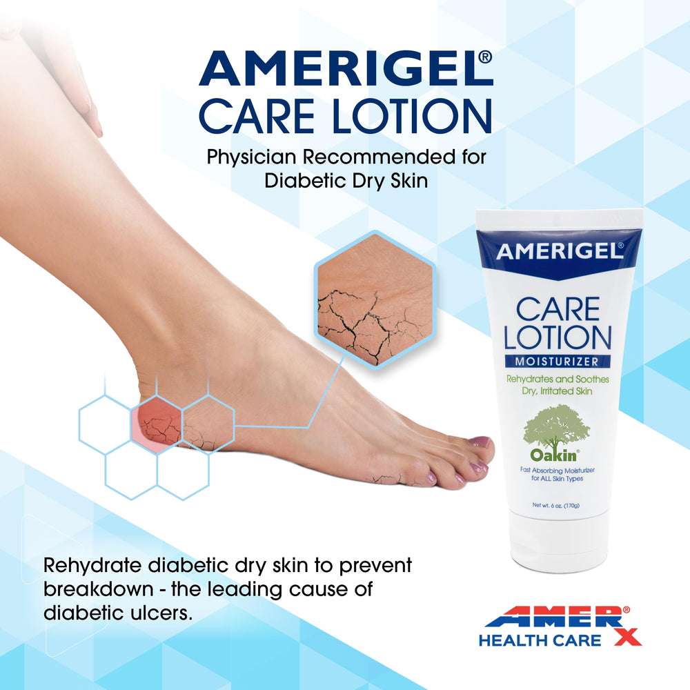 AMERIGEL Care Lotion formule hypoallergénique adaptée peaux sensibles.